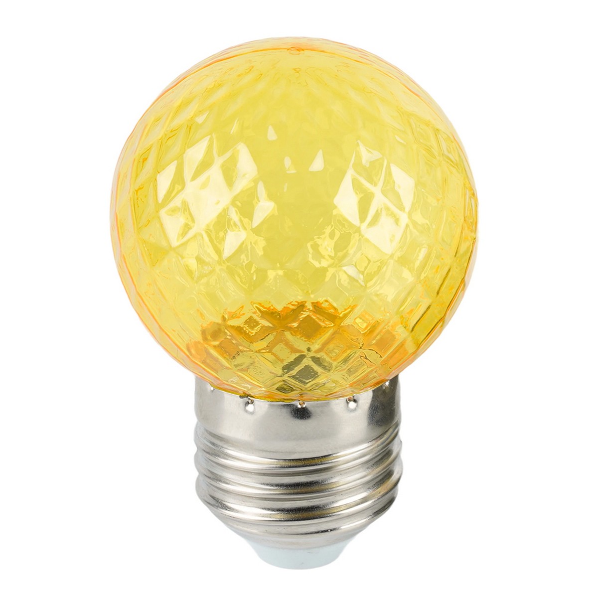 E27 Лампа светодиодная Feron LB-385 Шарик желтый прозрачный E27 1W 230V 52161 