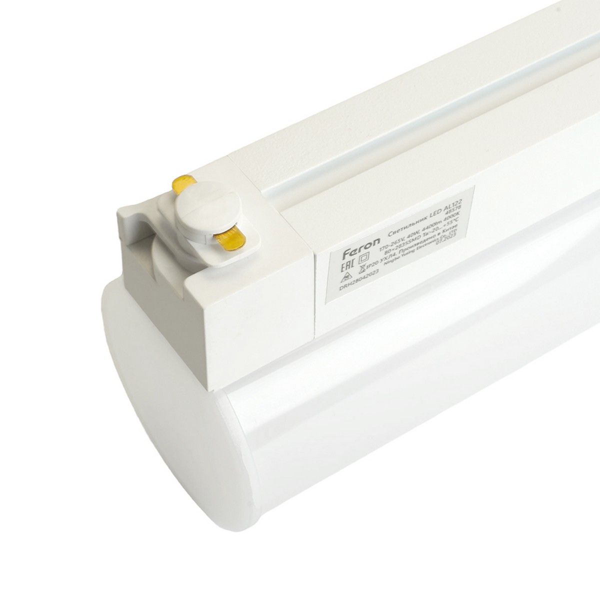 Трековые светодиодные светильники Светодиодный светильник Feron AL122 трековый на шинопровод 40W 4000K 160 градусов белый 48578 