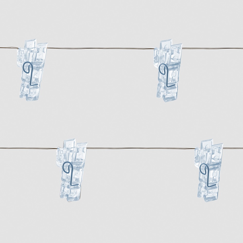 Гирлянда линейная Feron CL574 Прищепки статичная 4,5м USB 5000K 41653