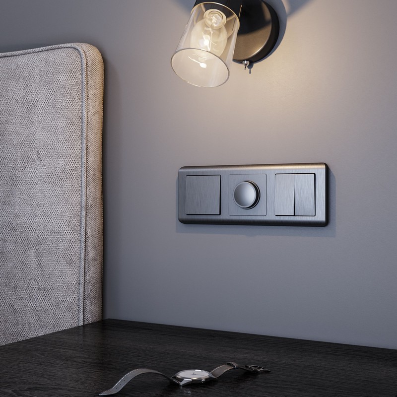 Werkel Графит рифленый механизмы Выключатель Werkel одноклавишный (графит рифленый) W1110004