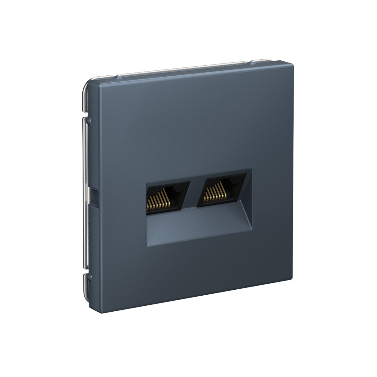 Розетка компьютерная Systeme Electric ArtGallery Грифель двойная RJ45+RJ45, кат. 5е,