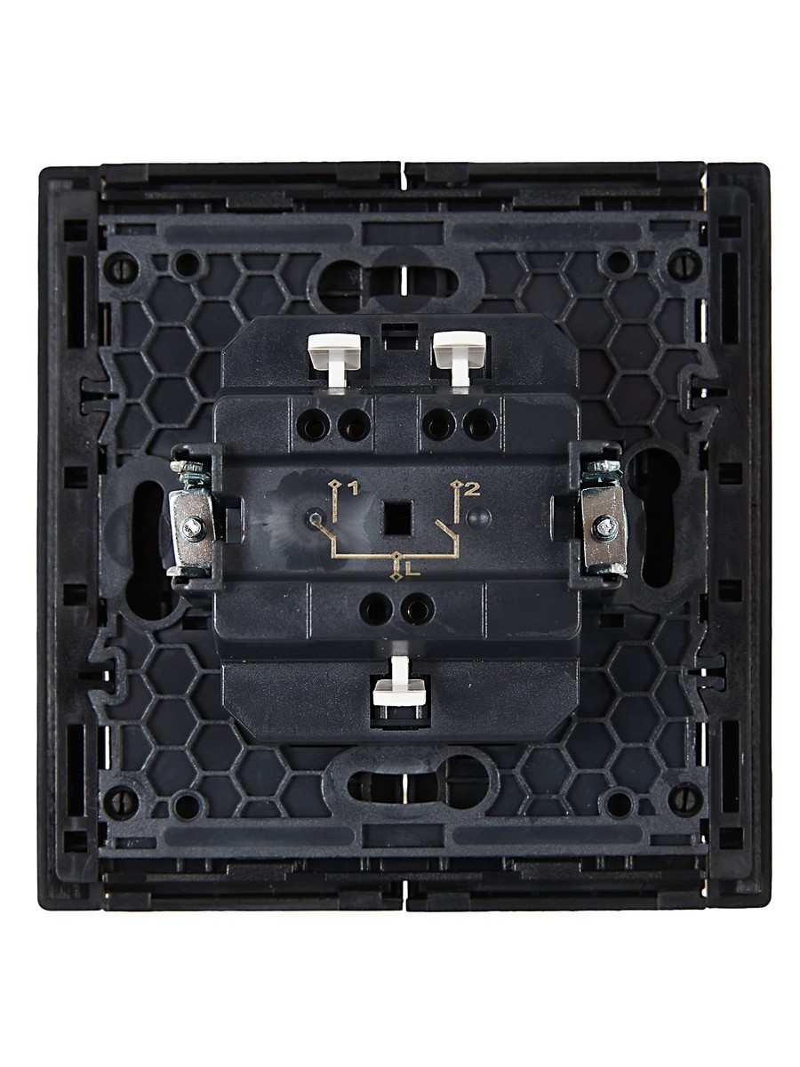 IEK FORTE&PIANO Черный Выключатель IEK FORTE&PIANO Черный 2-кл 10А FP105