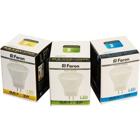 MR11/MR16/GU5.3 Лампа светодиодная Feron LB-271 MR11 3W 2700K 230V 25551 
