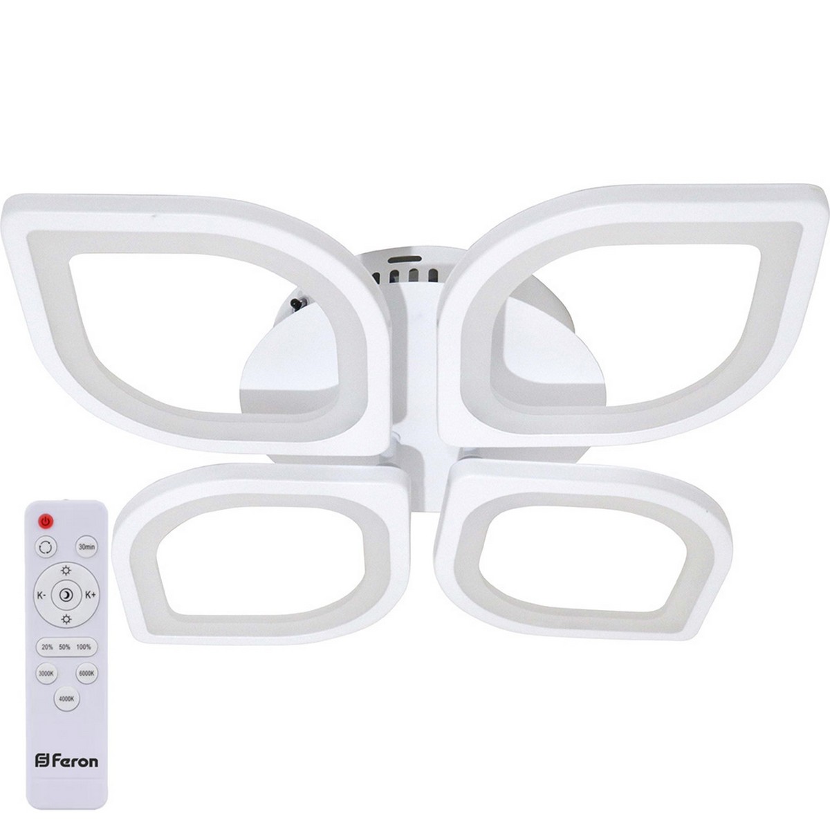 Управляемые светодиодные светильники и люстры Светодиодный управляемый светильник накладной Feron AL5950 86W 3000К-6500K 41672 