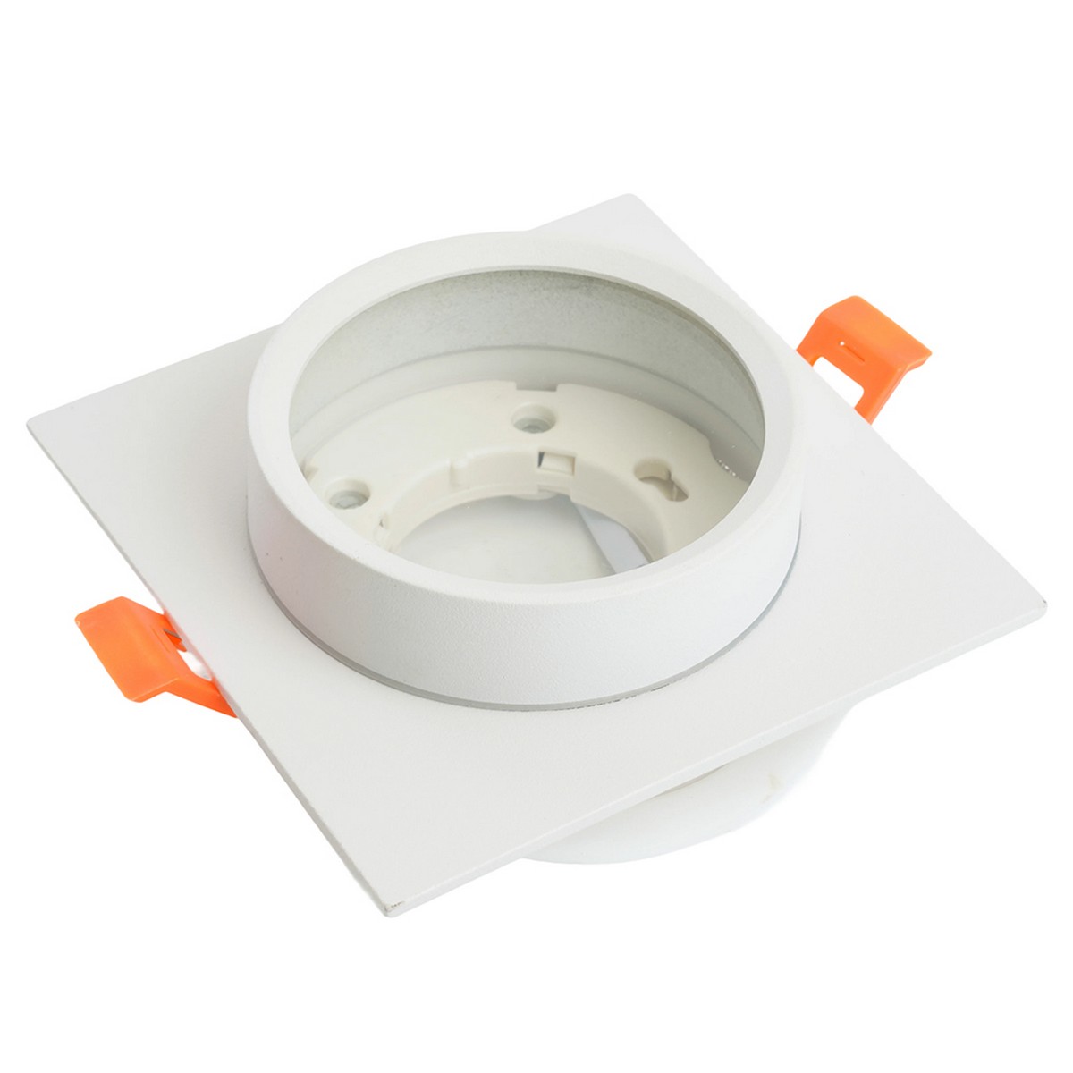 Встраиваемые светодиодные светильники Светильник встраиваемый Feron DL505 потолочный GX53 белый квадрат IP44 51103 