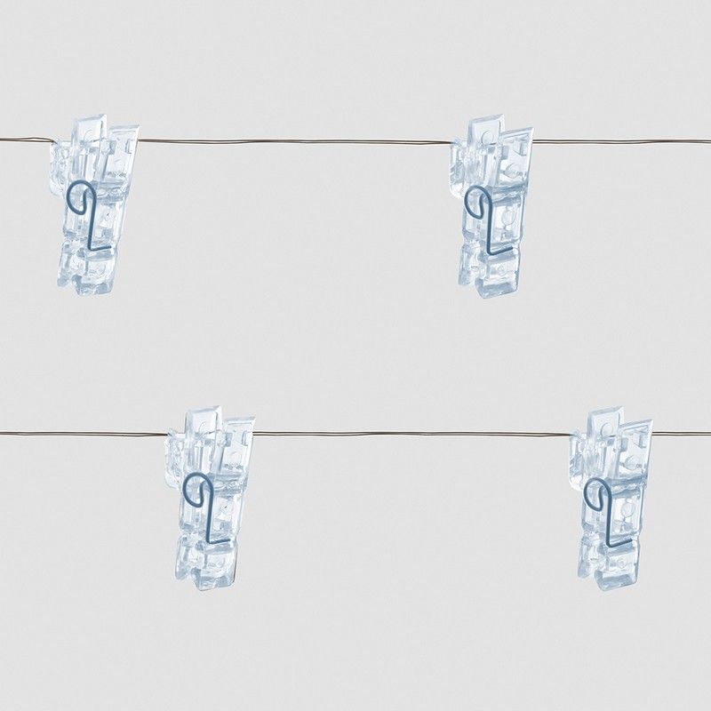 Гирлянда линейная Feron CL574 Прищепки статичная 4,5м USB 5000K 41653