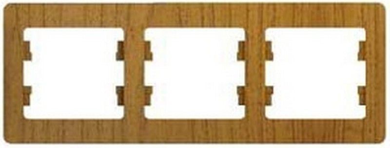 Glossa Дуб Рамка Systeme Electric Glossa Дерево Дуб 3-я, горизонтальная GSL000503