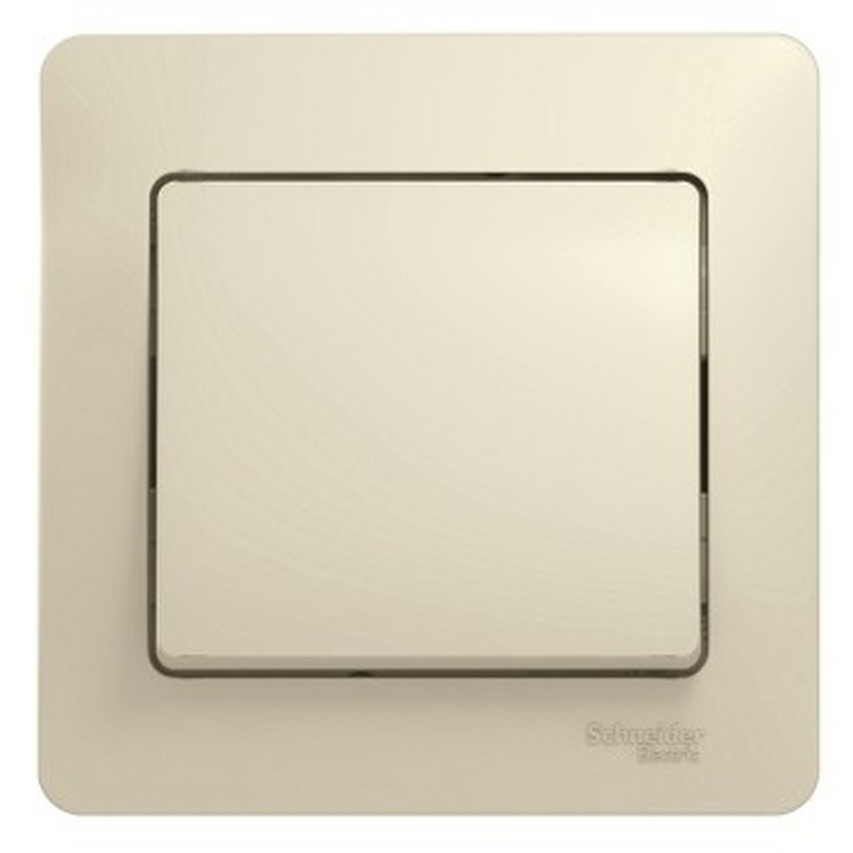 Выключатель Systeme Electric Glossa Бежевый 1-клавишный, сх.1 (в сборе с рамкой) GSL000212