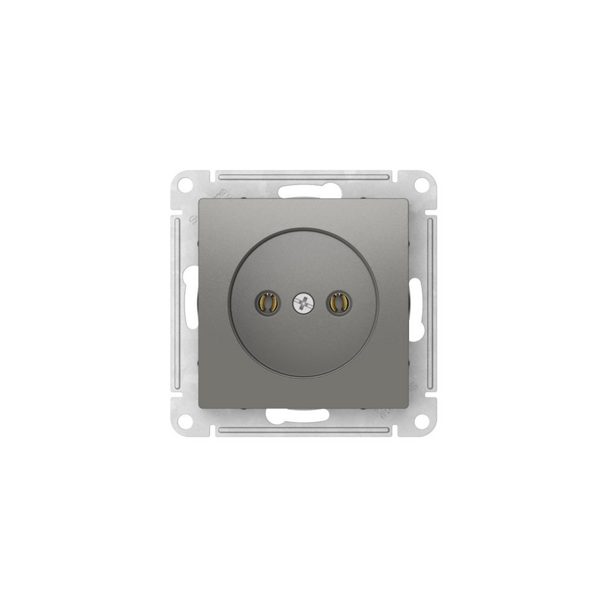 AtlasDesign Сталь Розетка SE AtlasDesign Сталь без заземления без шторок быстрозажим. клем. ATN000941S