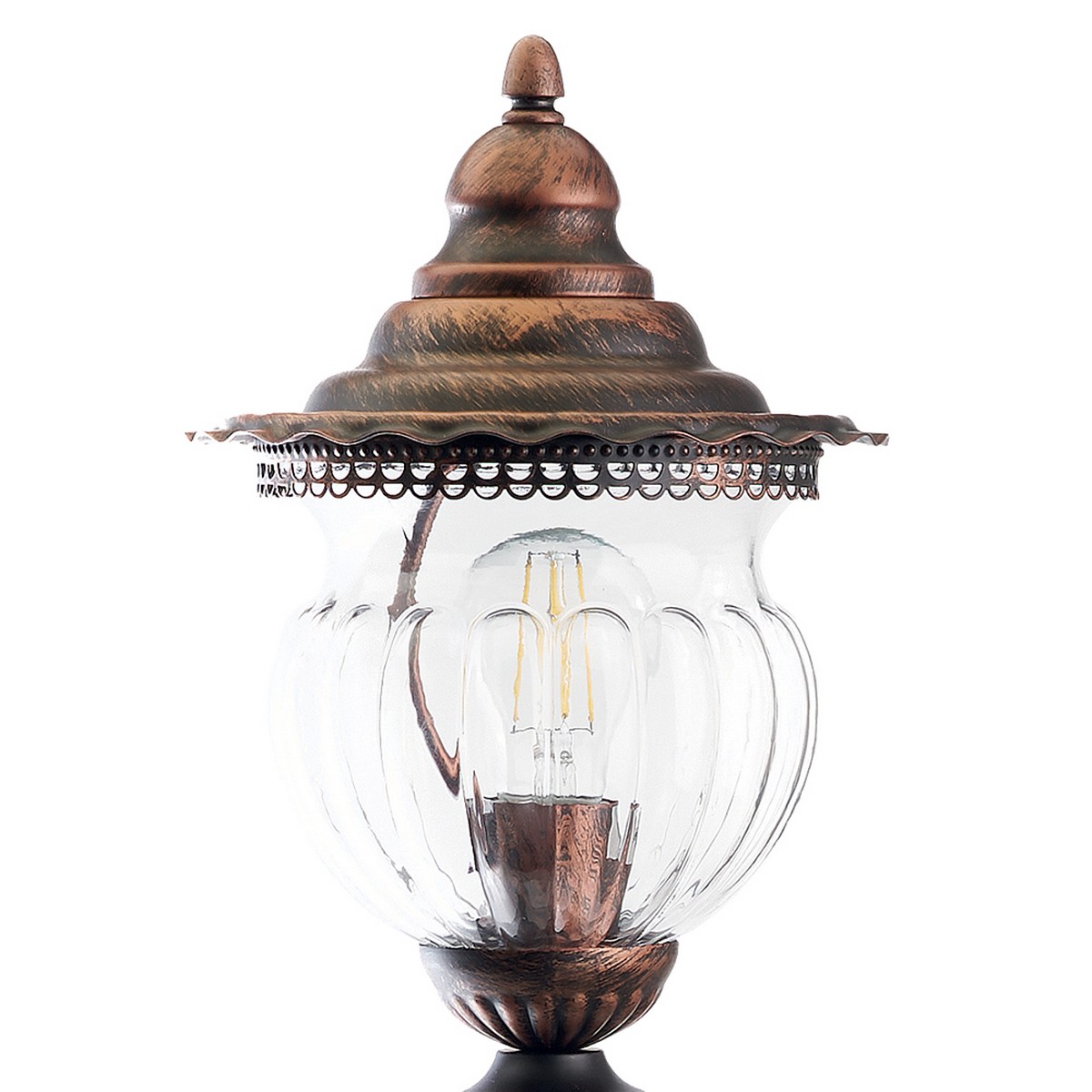 Уличные светильники столб Светильник садово-парковый Feron PL596 столб 60W 230V E27 коричневый 41173 