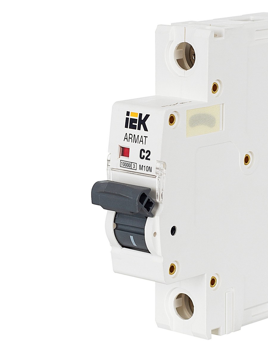 Автоматический выключатель IEK ARMAT M10N 1P C 2А AR-M10N-1-C002