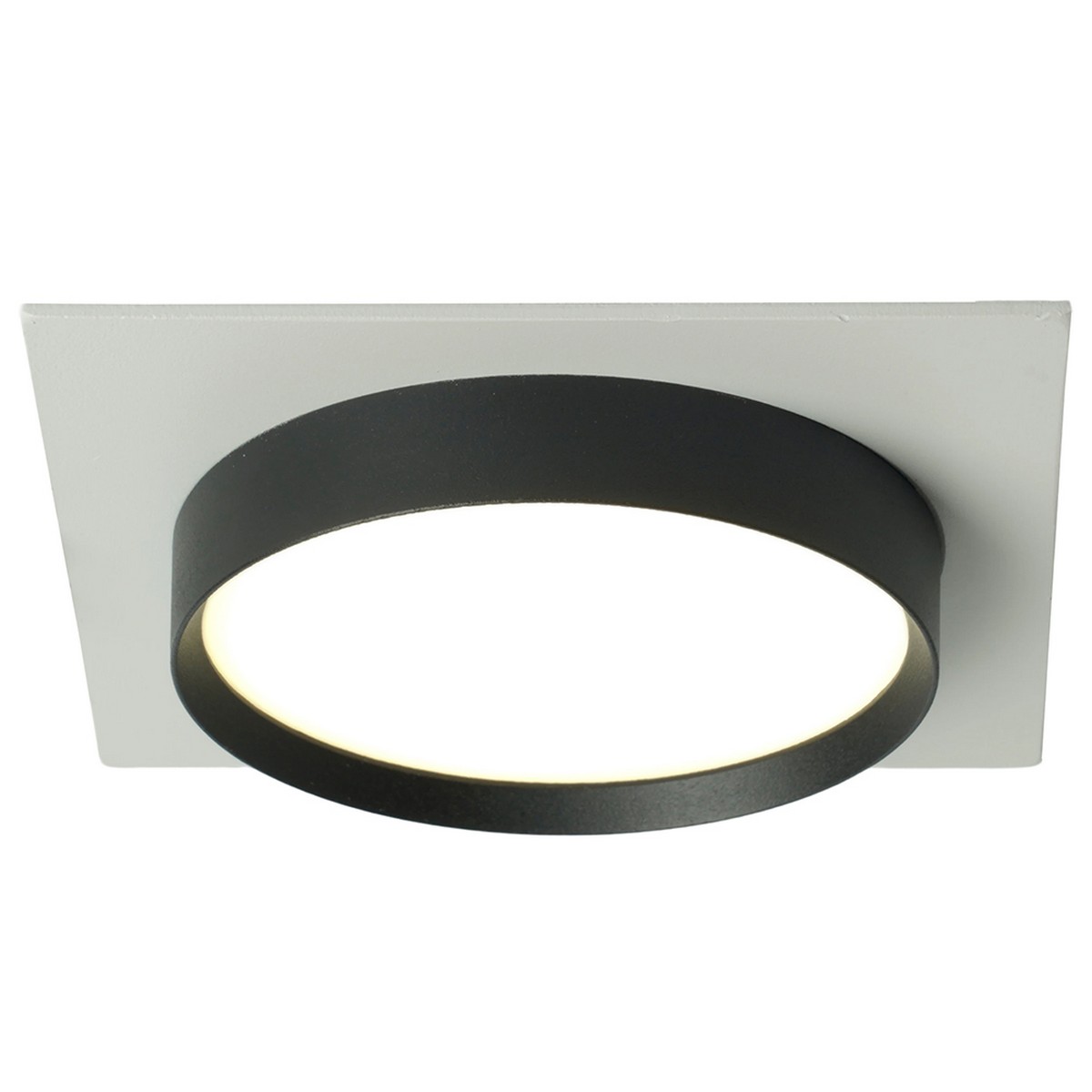 Встраиваемые светодиодные светильники Светильник встраиваемый Feron DL506 потолочный GX53 белый + черный квадрат 51359 