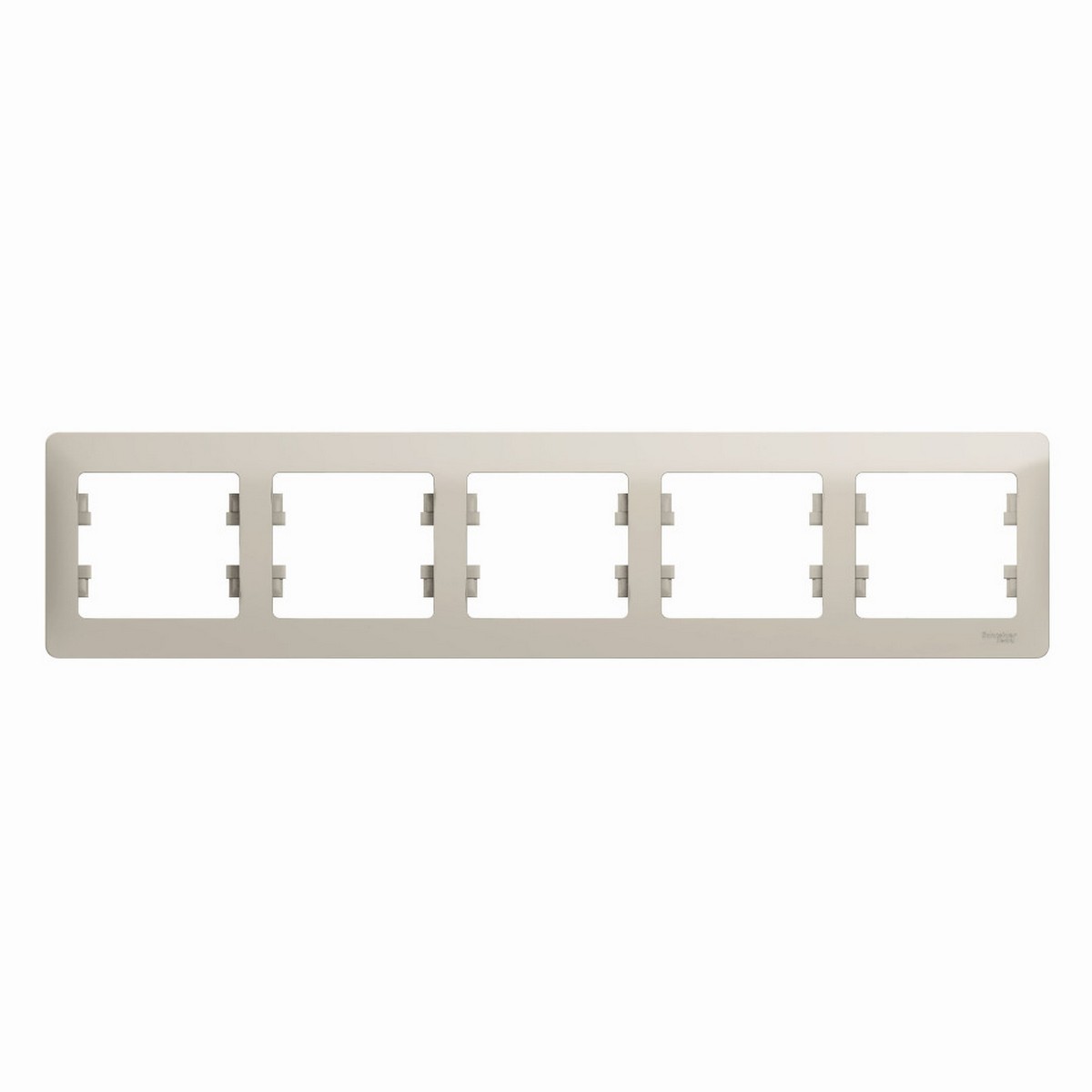 Рамка Systeme Electric Glossa Молочная 5-ая горизонтальная GSL000905