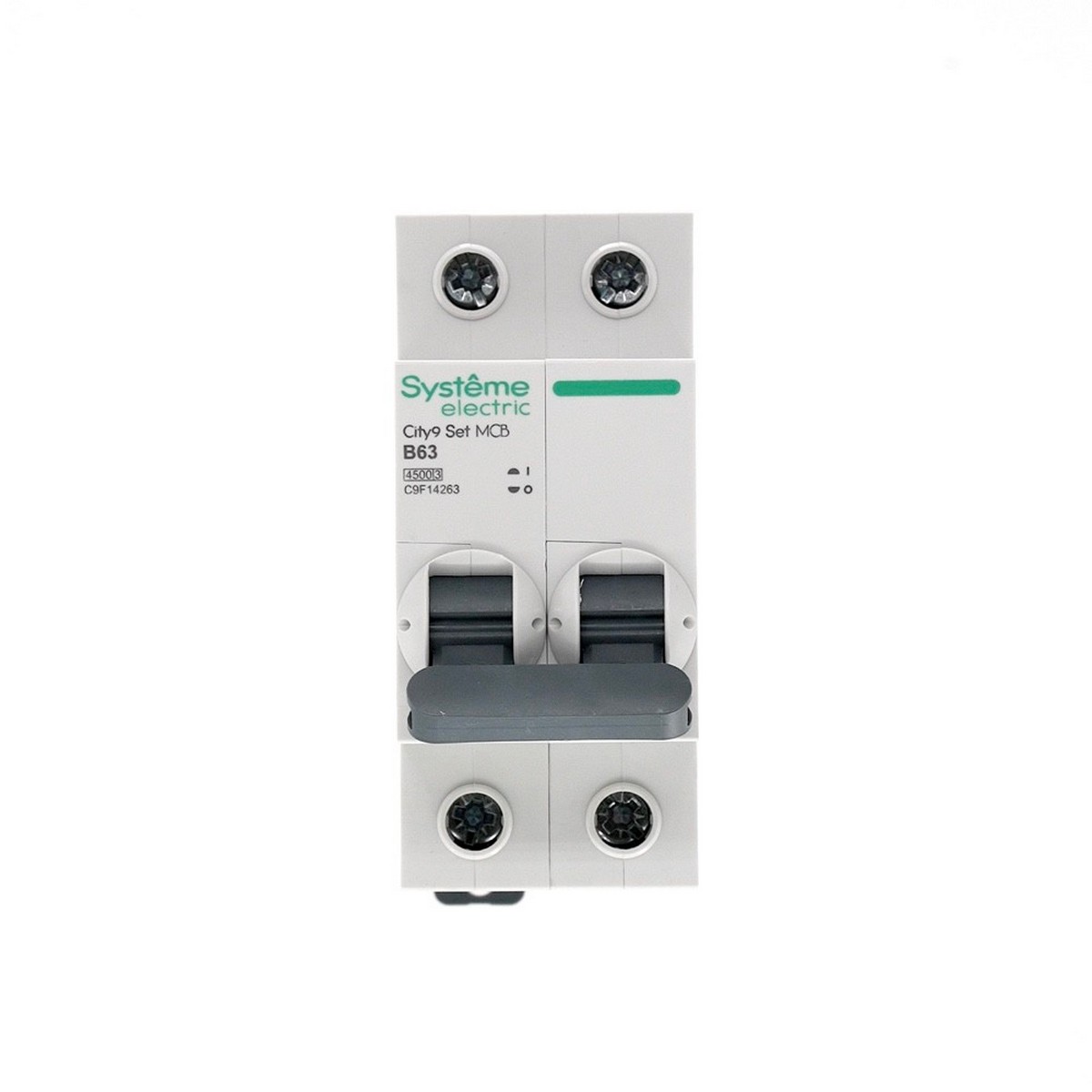 2 полюсные (двухполюсные) Автоматический выключатель SE City9 Set (АВ) B 63А 2P 4.5kA 230В C9F14263 