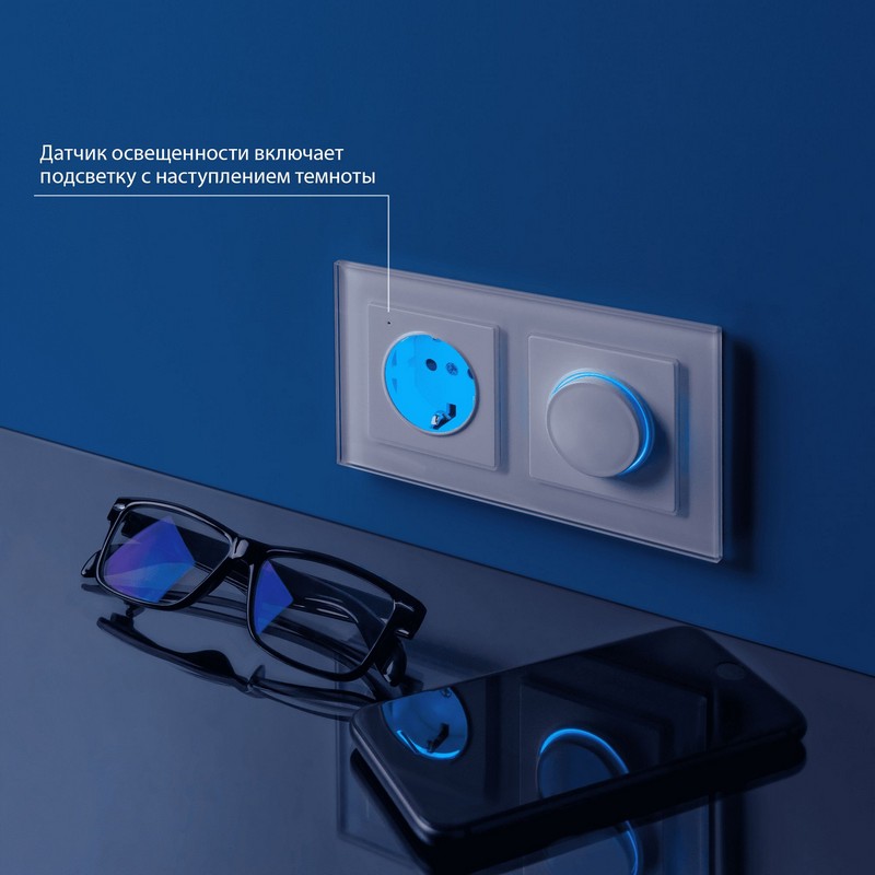 Werkel Белый механизмы Розетка Werkel с заземлением и подсветкой (белая) W1171401