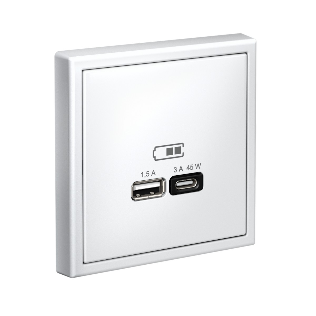 ArtGallery Белый USB Розетка Systeme Electric ArtGallery Белый A + тип-C 45Вт высокоскор.заряд. QC PD GAL000129