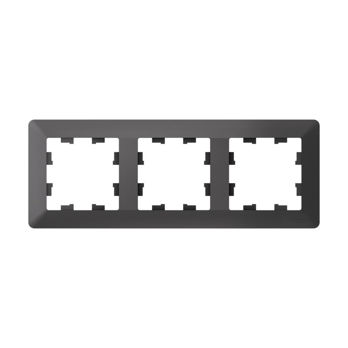 AtlasDesign Базальт Рамка Systeme Electric AtlasDesign Air Базальт/дымчатый черный 3-ая ATN221403