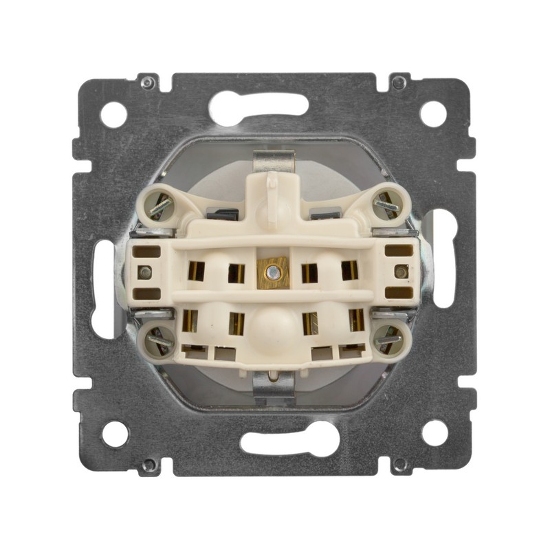 Розетка Legrand Valena Алюминий 1-ая с/з с защитными шторками 770121