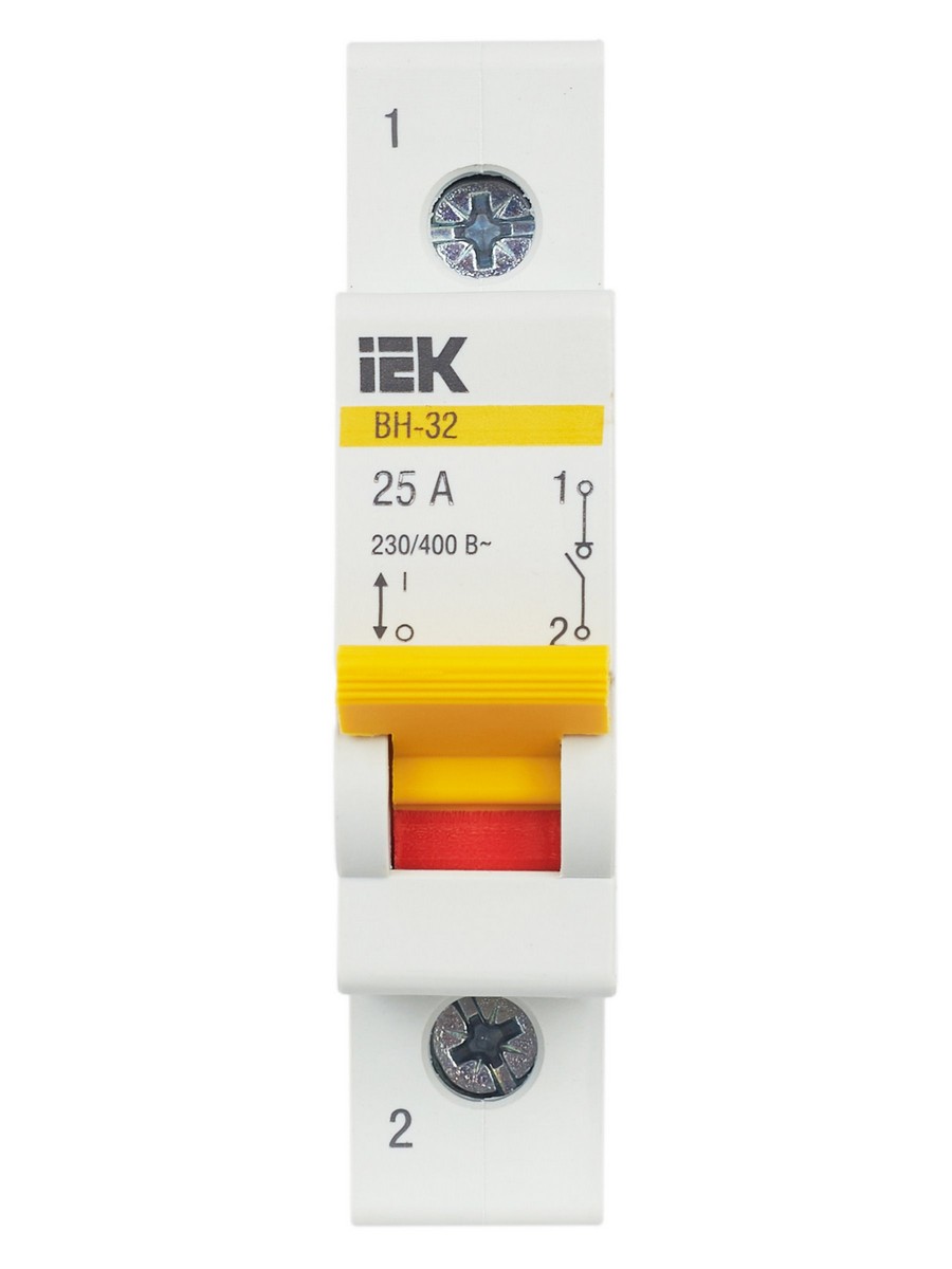 Выключатель нагрузки IEK KARAT (мини-рубильник) ВН-32 1Р 25А MNV10-1-025