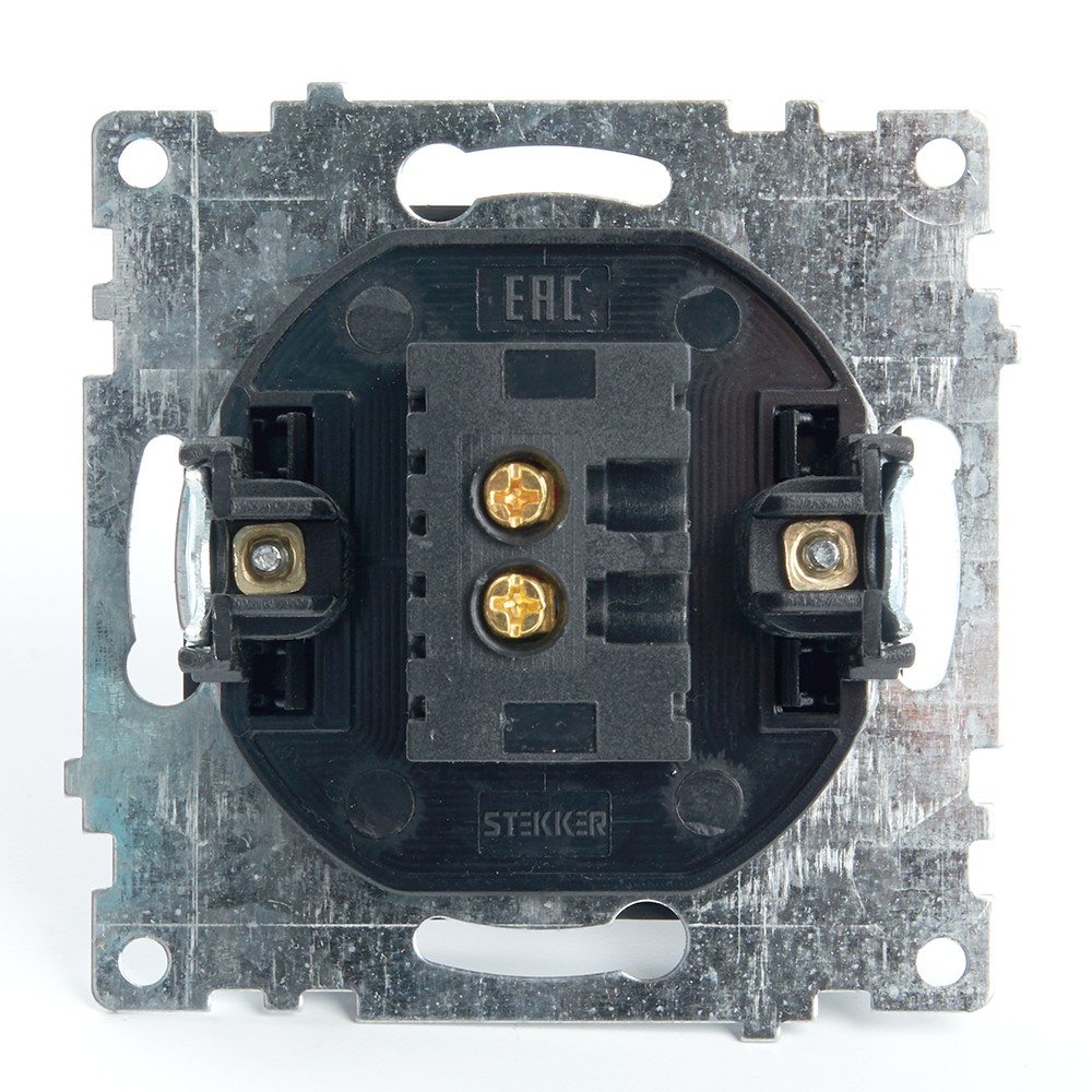 Катрин - Розетки и выключатели Stekker Розетка USB 2-местная STEKKER GLS10-7115-05 250B 21А Катрин черный 39616