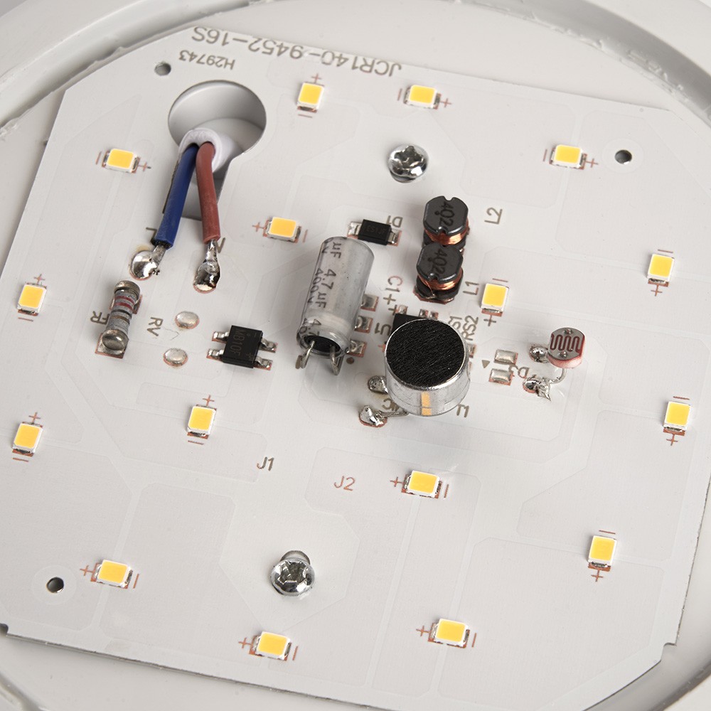 Светильник светодиодный Feron AL3008 с оптико-аккустическим датчиком 12W 6500K 220V IP65 белый 41147