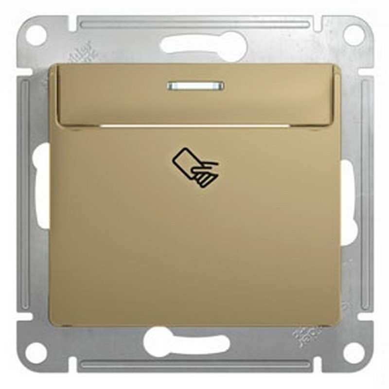 Выключатель Systeme Electric Glossa Титан карточный, сх.6 GSL000469