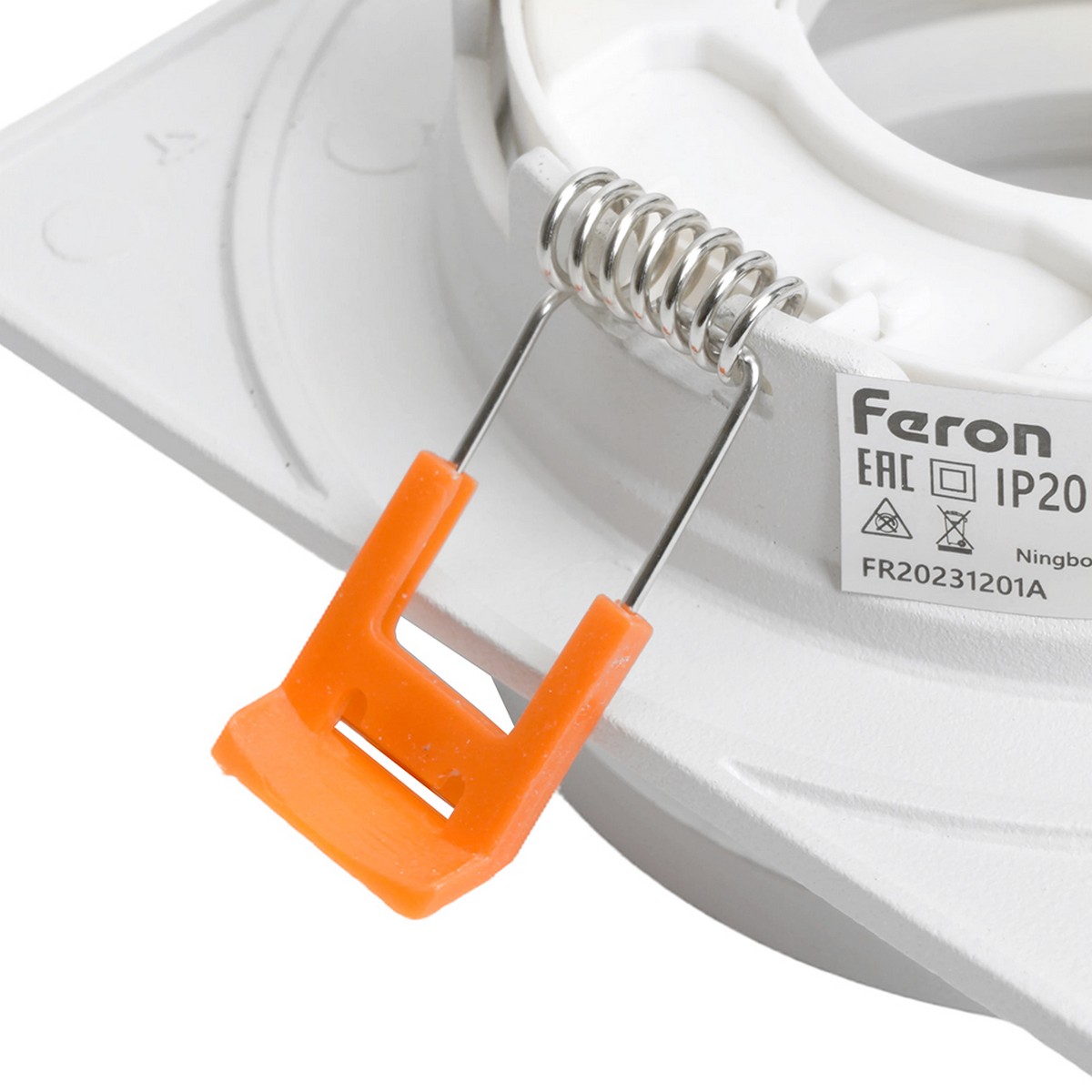 Встраиваемые светодиодные светильники Светильник встраиваемый Feron DL503 LUNA GX53 белый квадрат 51091 