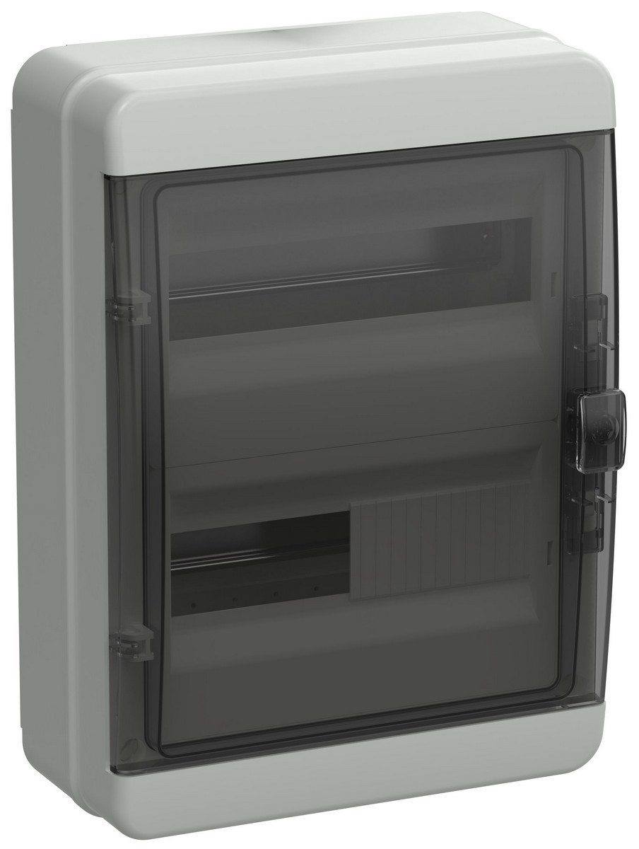 Корпус пластиковый IEK TEKFOR КМПн-24 IP65 черн. прозр. дверь TF5-KP72-N-24-65-K03-K02