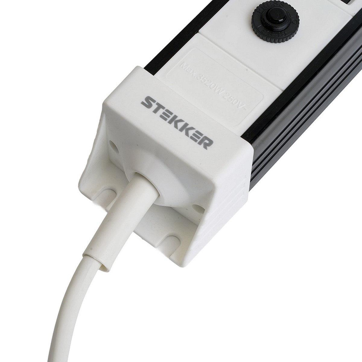Колодки и удлинители, тройники Сетевой фильтр 3-местный с/з STEKKER HM22-31-03 3 м Techno белый 50145 