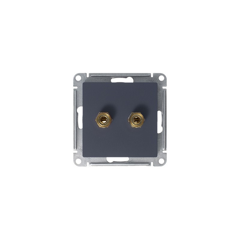 Аудиорозетка Systeme Electric AtlasDesign Грифель двухместная ATN000787