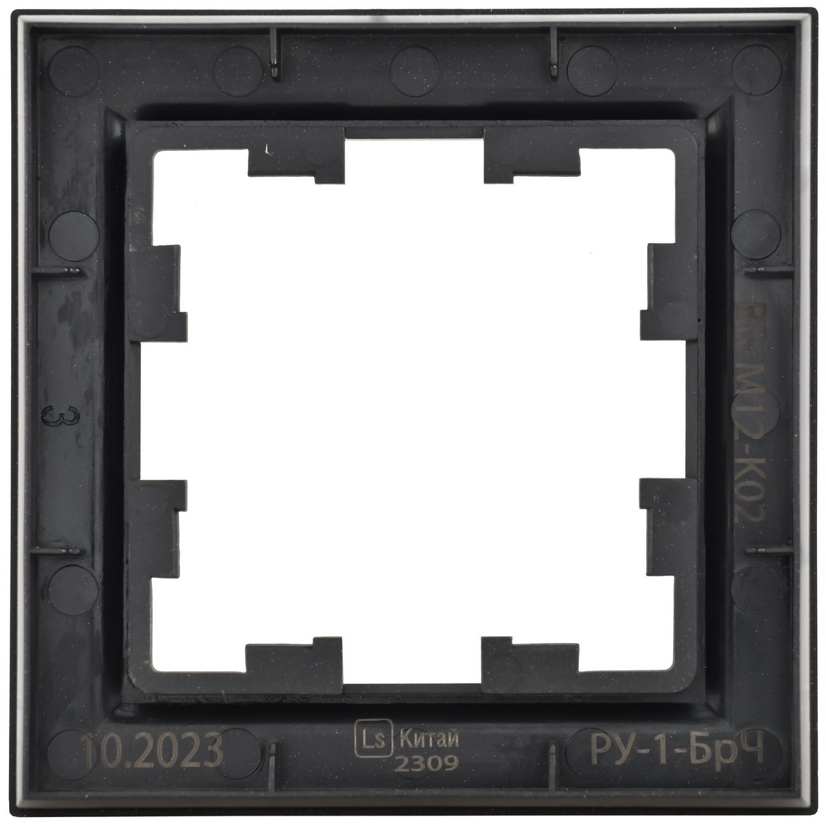 IEK Brite Рамки Рамка IEK BRITE 1-местная РУ-1-БрЧ черный BR-M12-K02