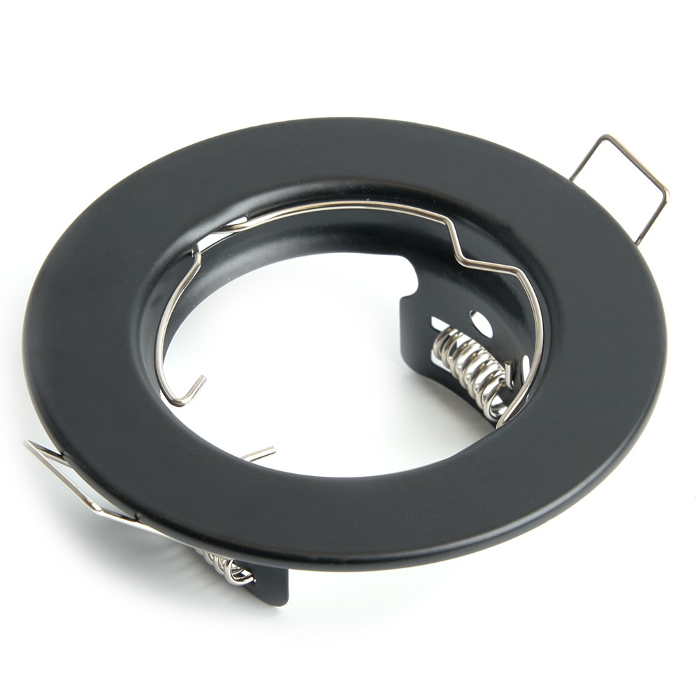 Встраиваемые светодиодные светильники Светильник потолочный встраиваемый Feron DL10 MR16 50W G5.3 черный матовый 48464 