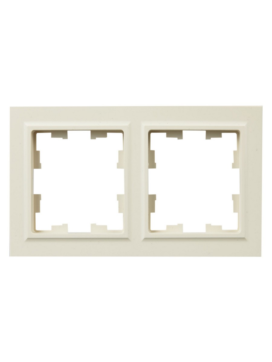 IEK Brite Рамки Рамка IEK BRITE 2-местная IP44 РУ-2-БрКр-44 бежевый BR-M22-44-K10