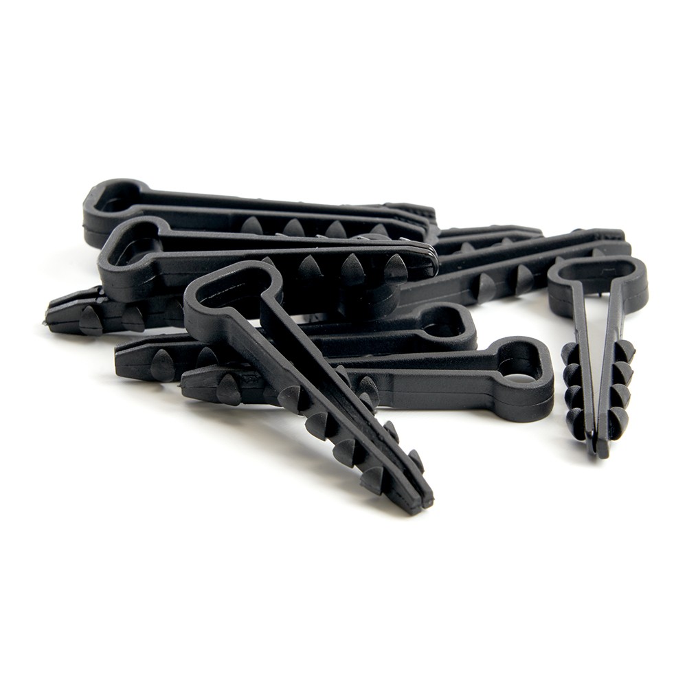 Дюбель-хомут для плоского кабеля (5-10мм) STEKKER DCL01-5-10 черный (DIY упаковка 10шт.) 39862