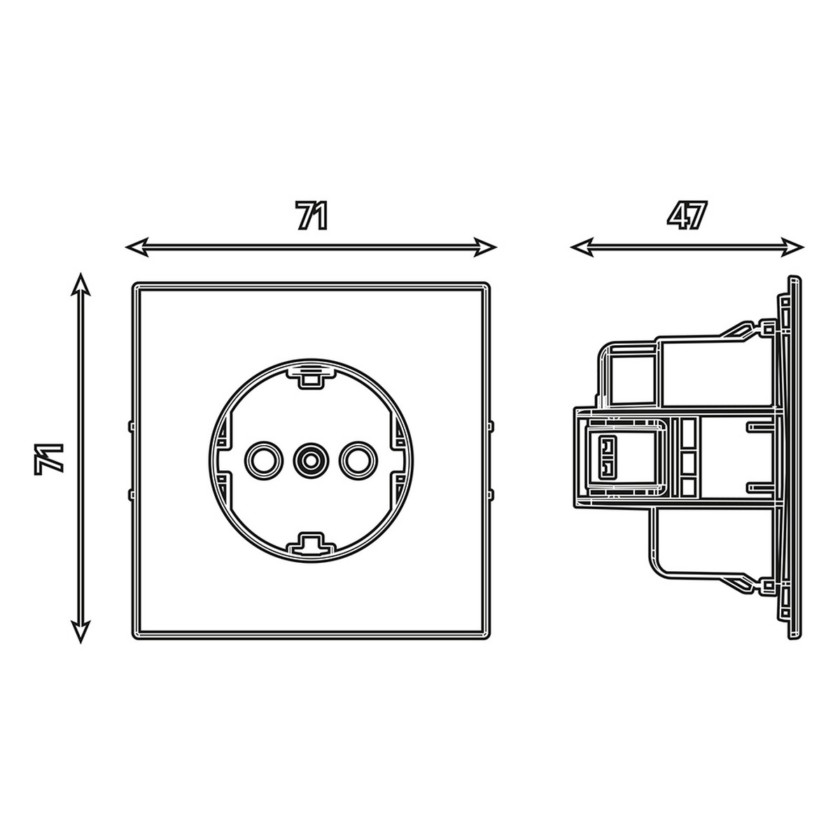 Мия - Розетки и выключатели Stekker Розетка 1-местная с защитной шторкой с/з STEKKER Мия RST16-3110-01 белая магнолия 50440