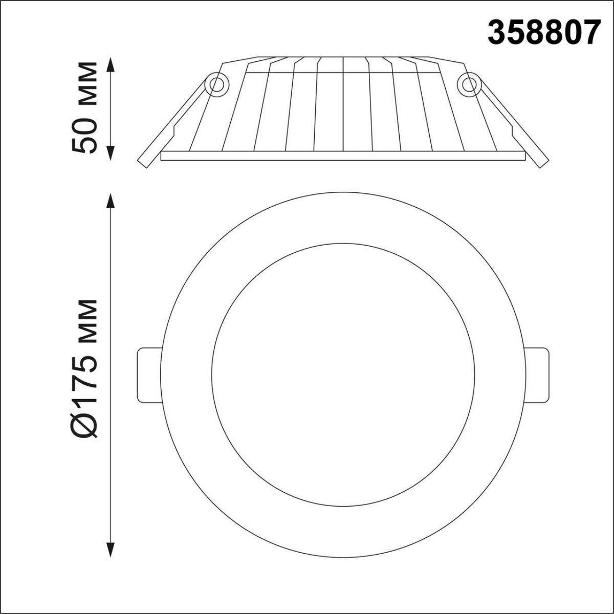 Светильник встраиваемый светодиодный NOVOTECH 358807 GESSO