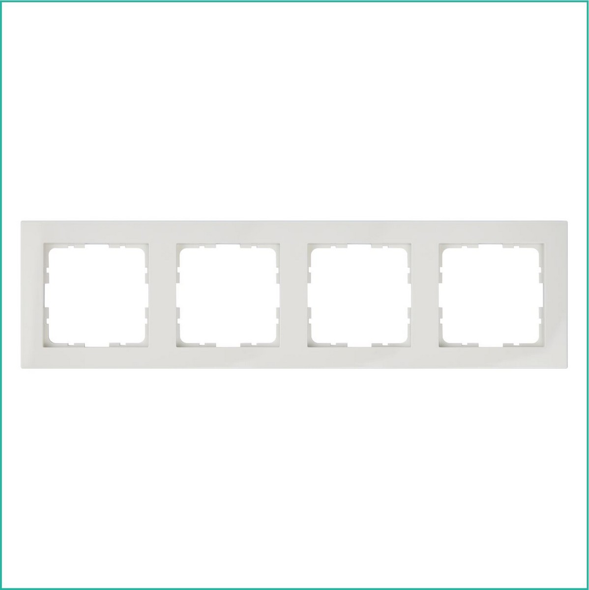 JASMART G - розетки и выключатели Рамка JASMART G-Classic 4-постовая слоновая кость G1004V