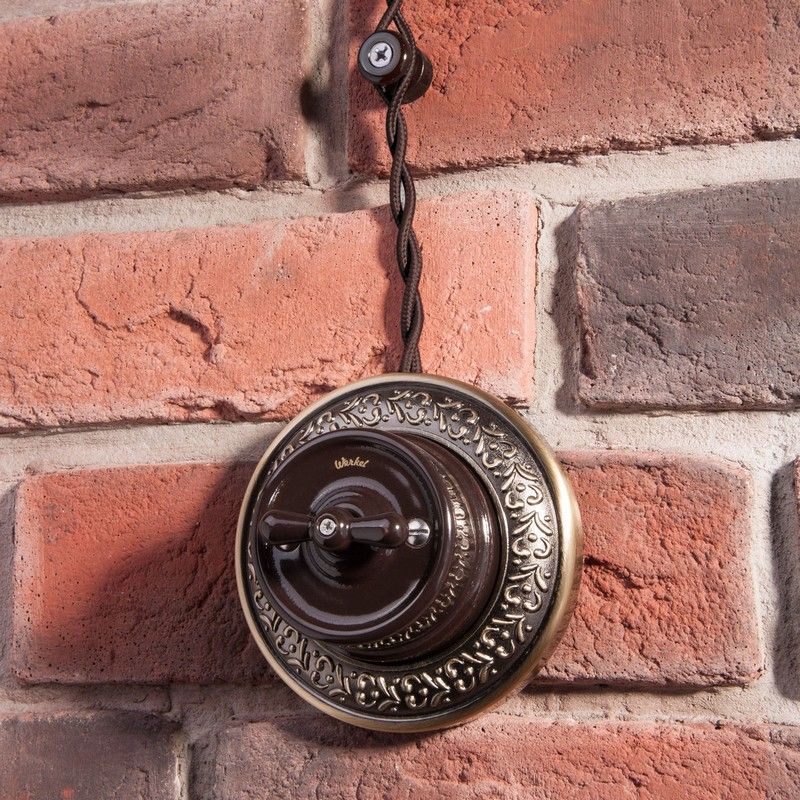 Витой ретро провод (кабель) Ретро кабель Werkel витой 3х1,5 (коричневый) 20 м (под заказ) W6453214 