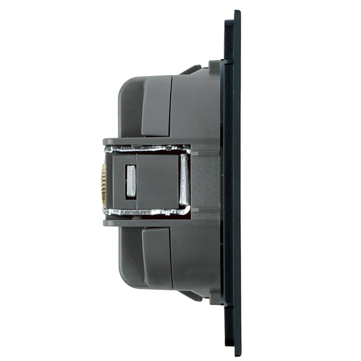 Розетка телевизионная 1-местная STEKKER Мия RST00-3108-05 черный бархат 50449