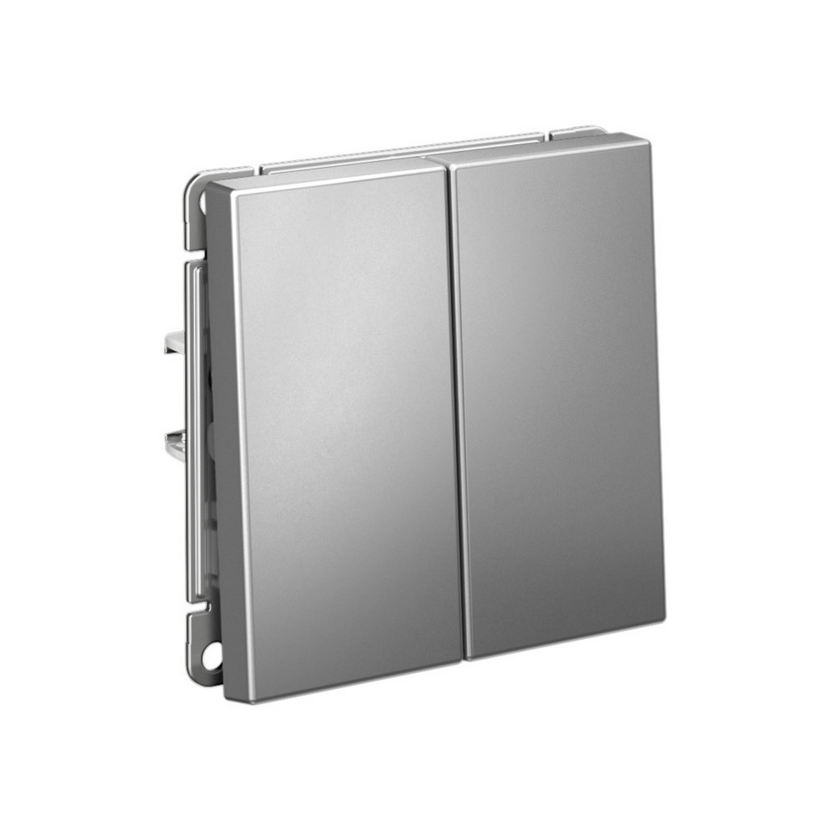 ArtGallery Сталь Переключатель Systeme Electric ArtGallery Сталь 2-клавишный    GAL000965