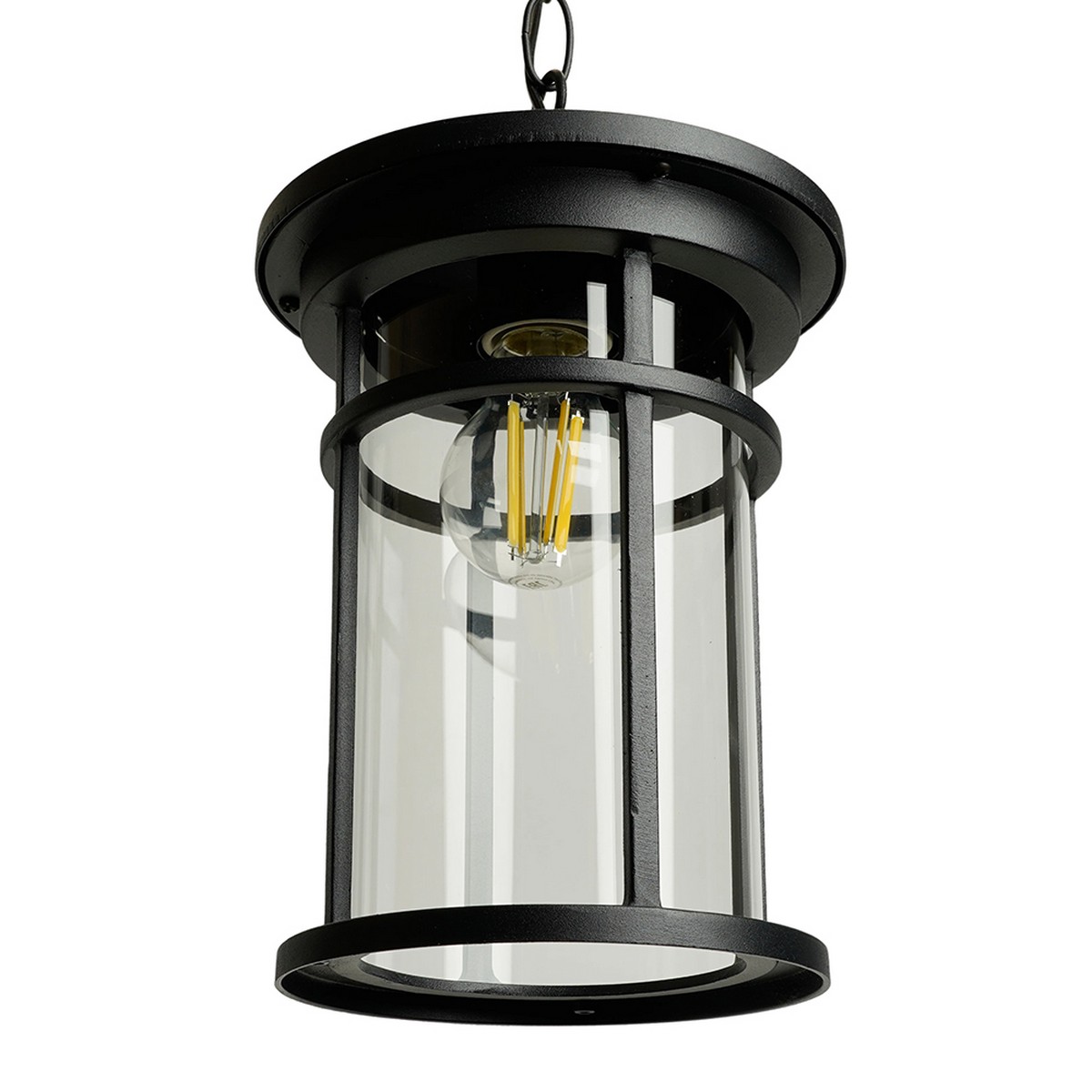 Уличные светильники на цепочке Светильник садово-парковый Feron PL765 на цепочке 60W E27 черный 51819 