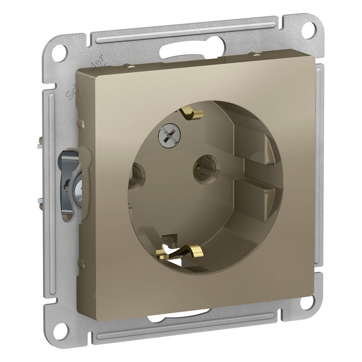 AtlasDesign Шампань Розетка Systeme Electric AtlasDesign Шампань с/з, 16А, ATN000543