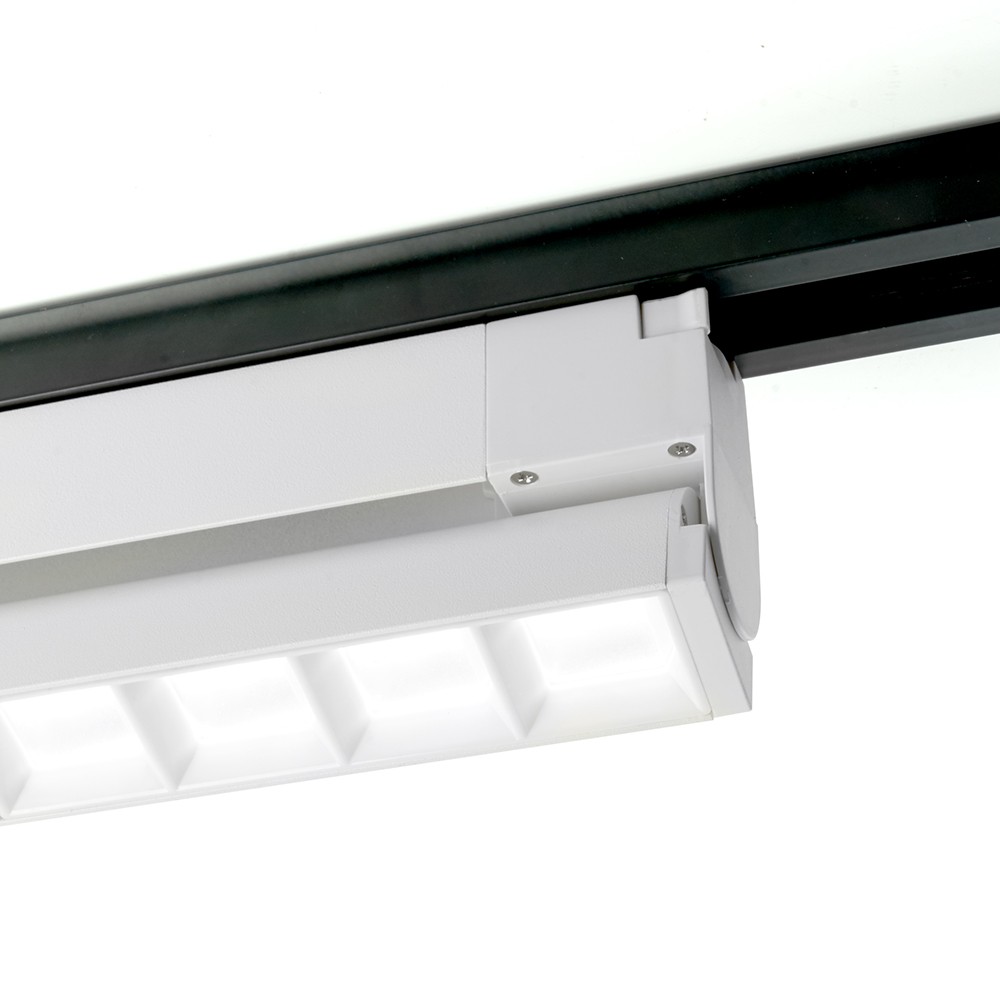 Трековые светодиодные светильники Светодиодный светильник Feron AL131 трековый однофазный 20W 4000K 60 град. белый 48375 