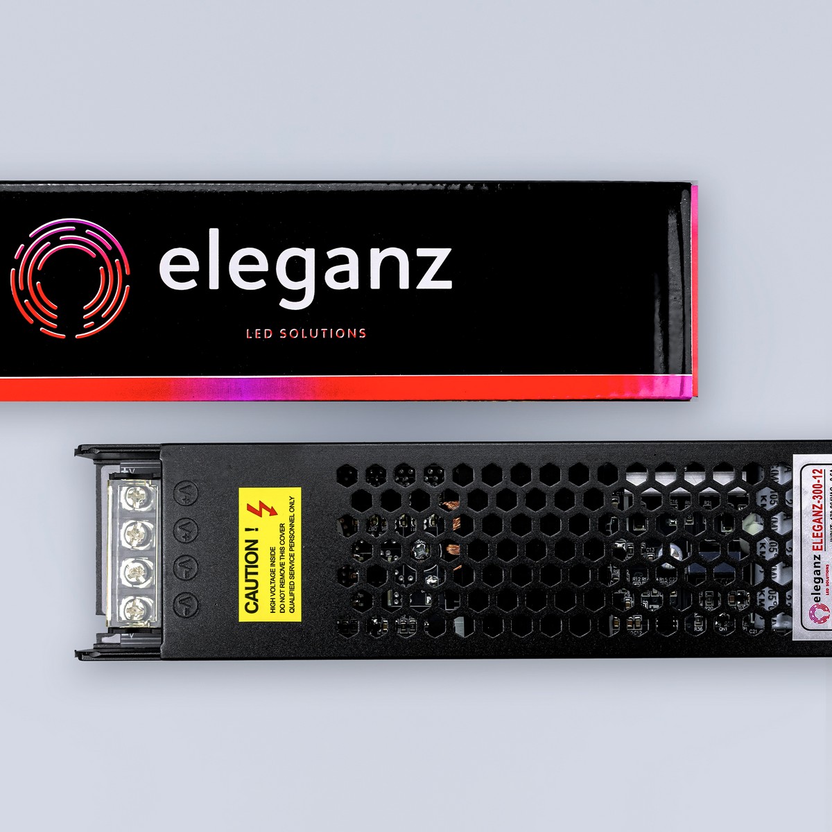 Блок питания для светодиодной ленты Eleganz 12V 300W IP44 узкий 1132