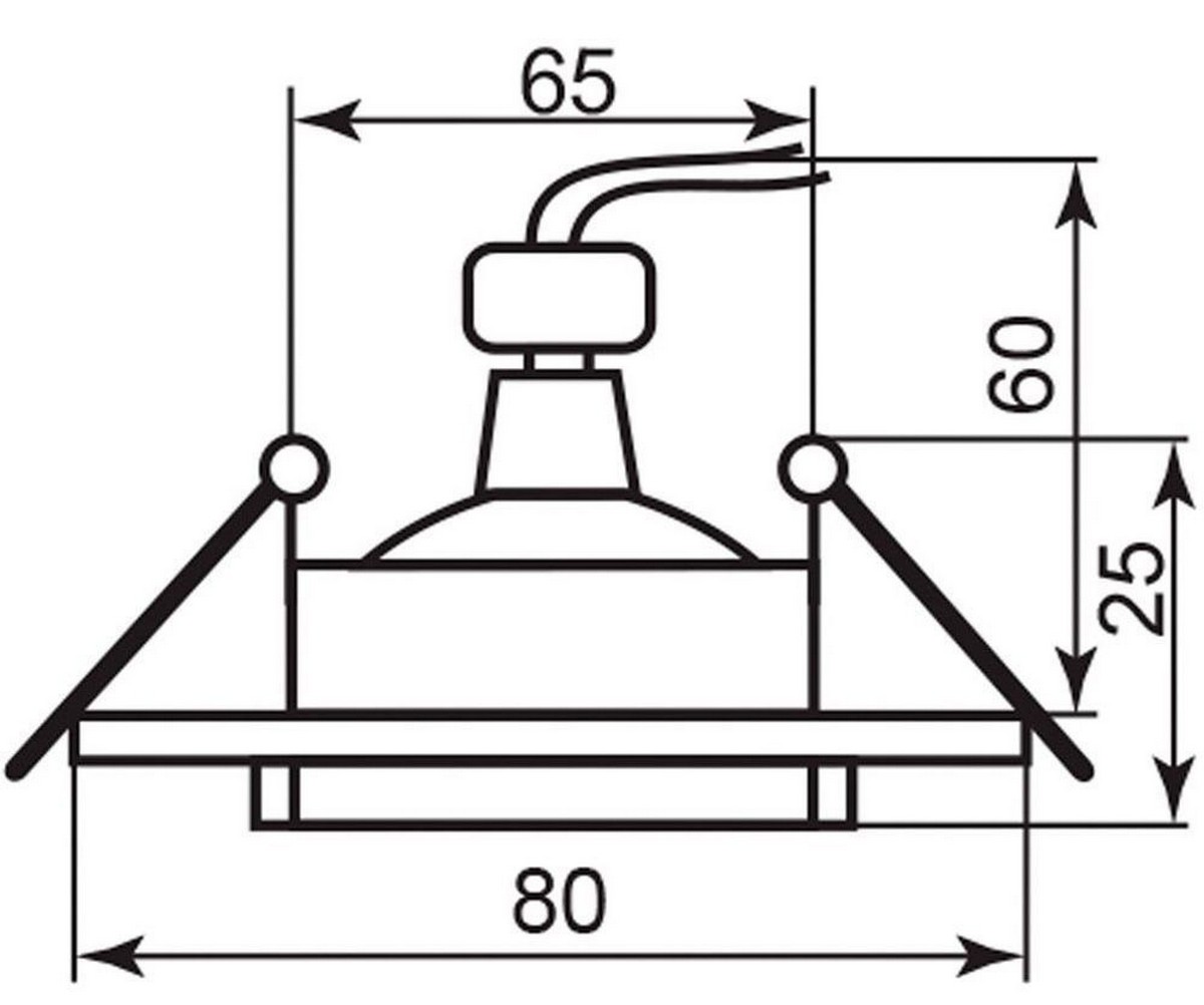 Светильники встраиваемые распродажа Светильник встраиваемый Feron DL239 алюминий MR16 G5.3 18634 
