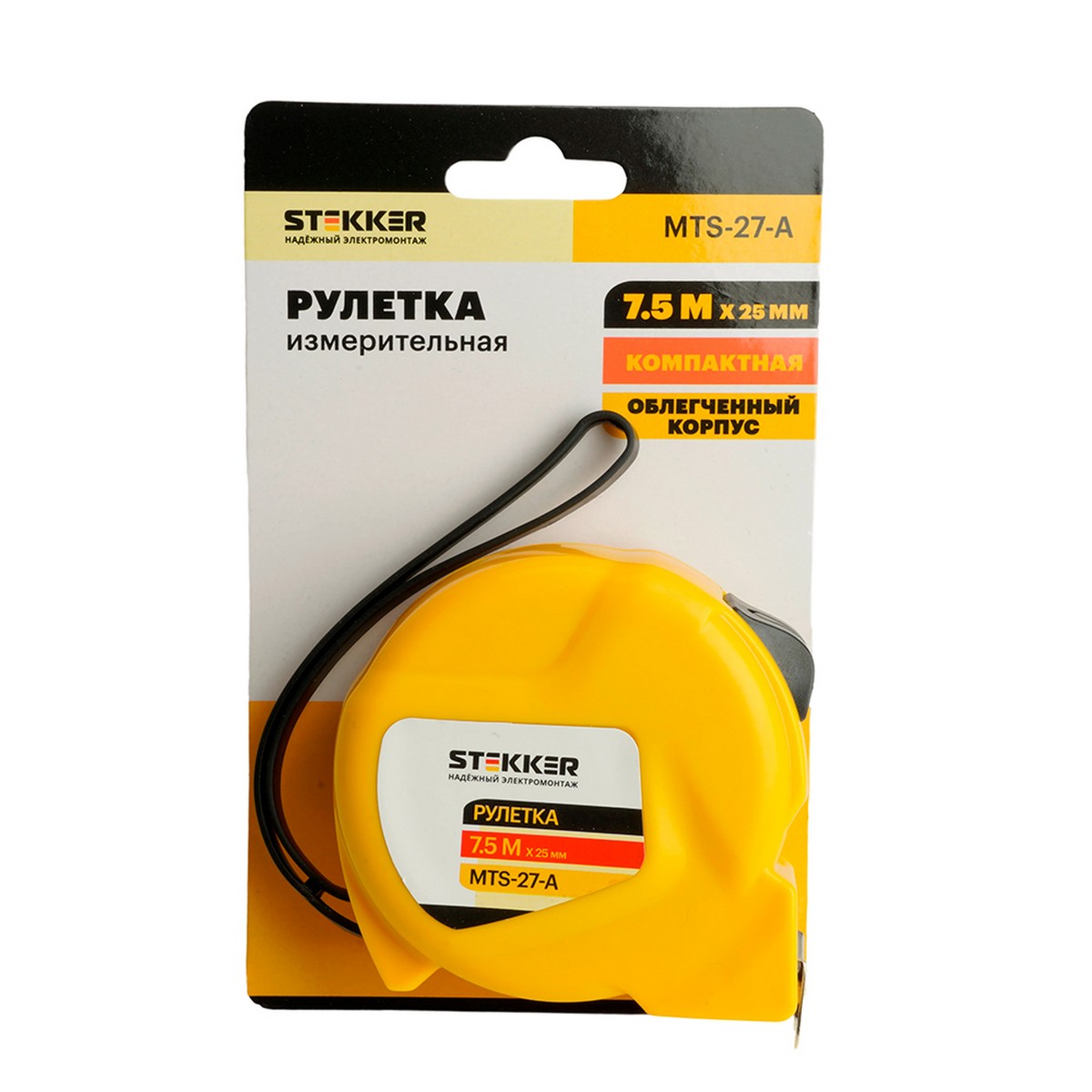 Рулетка STEKKER MTS-27-А 7,5 м х 25 мм 50207 фото