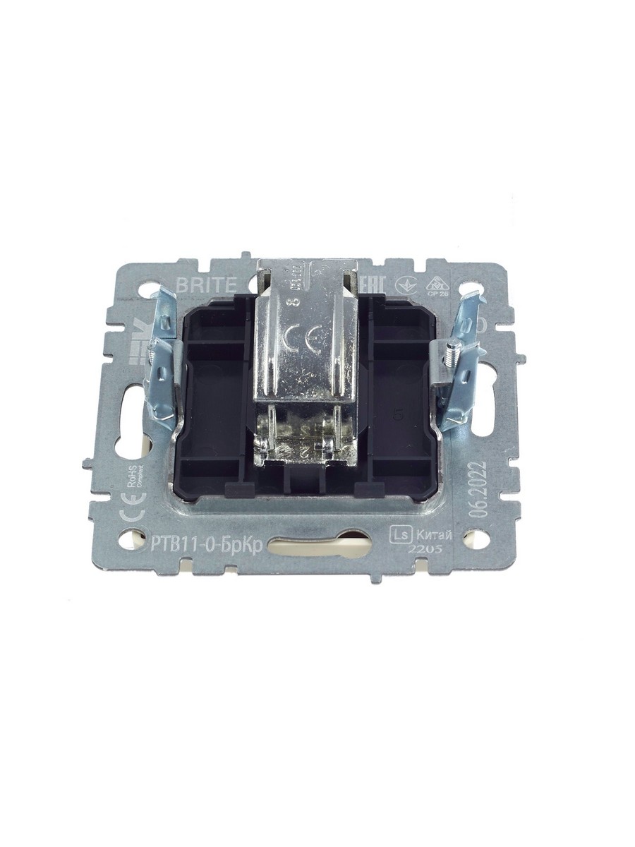 Розетка IEK BRITE TV оконечная РТВ11-0-БрКр бежевый BR-A10-O-K10