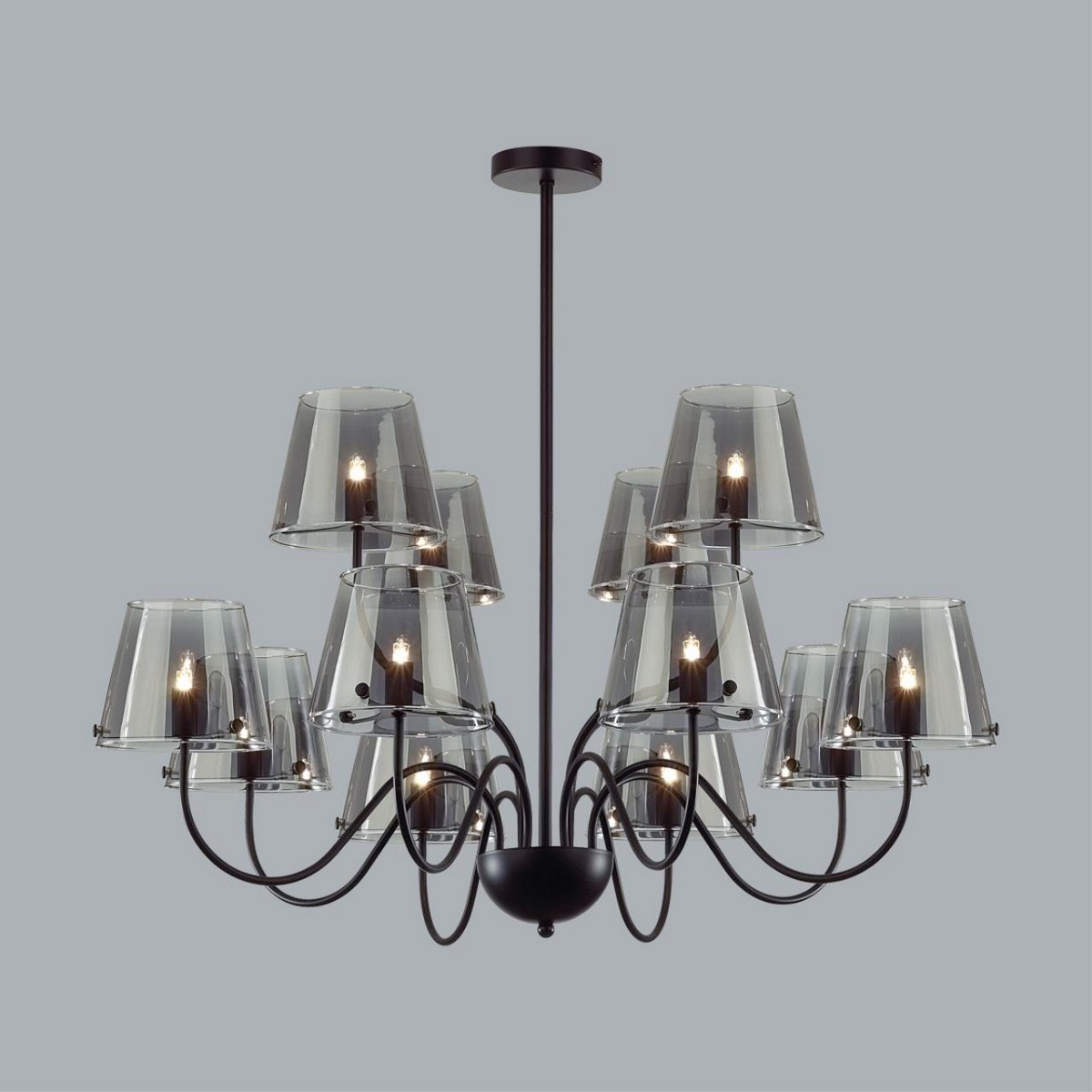Люстра потолочная LUMION 6570/12C SMOKY