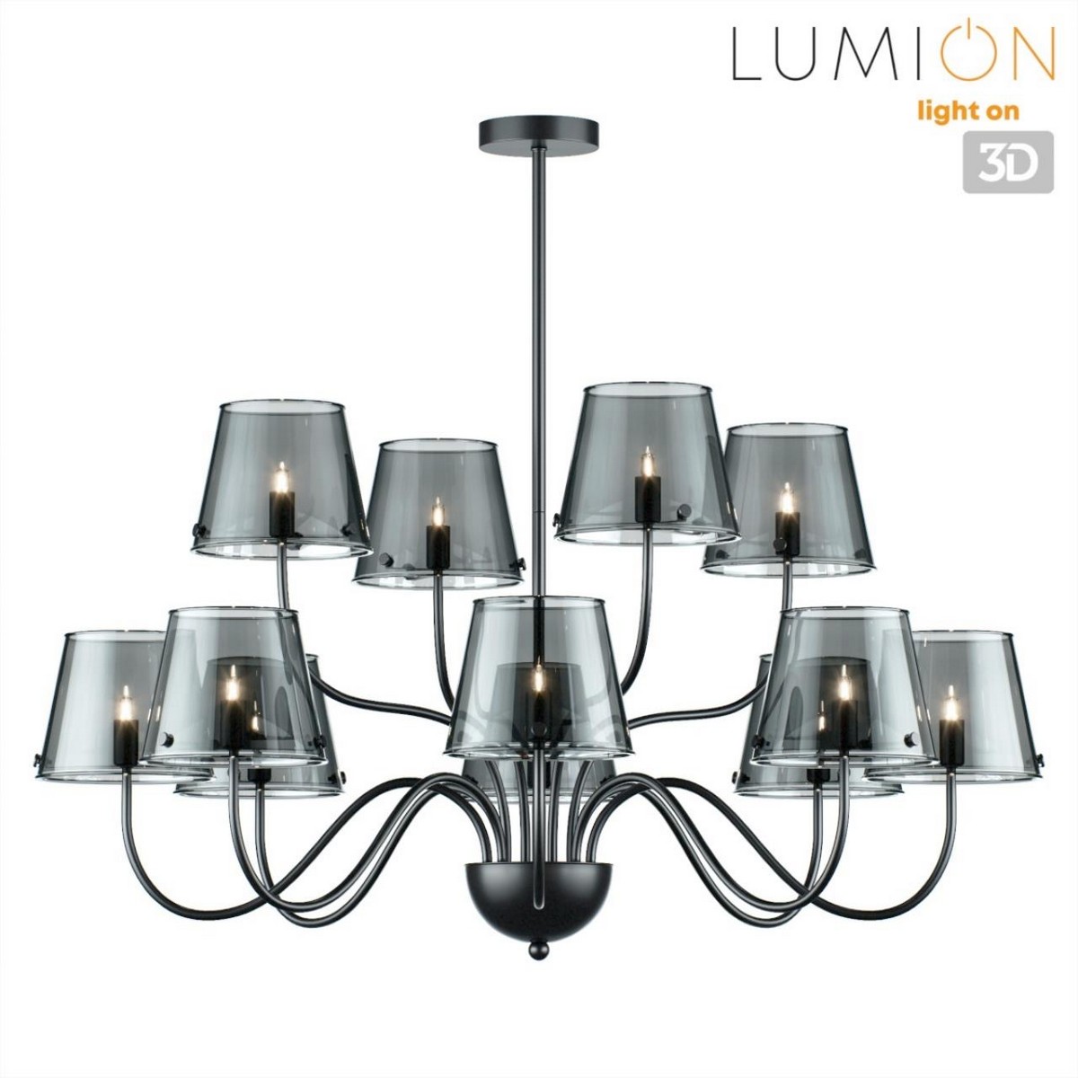 Люстра потолочная LUMION 6570/12C SMOKY