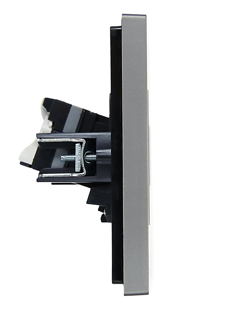 Розетка IEK FORTE&PIANO Сталь комп. 2-ая RJ45 кат.5E FP533